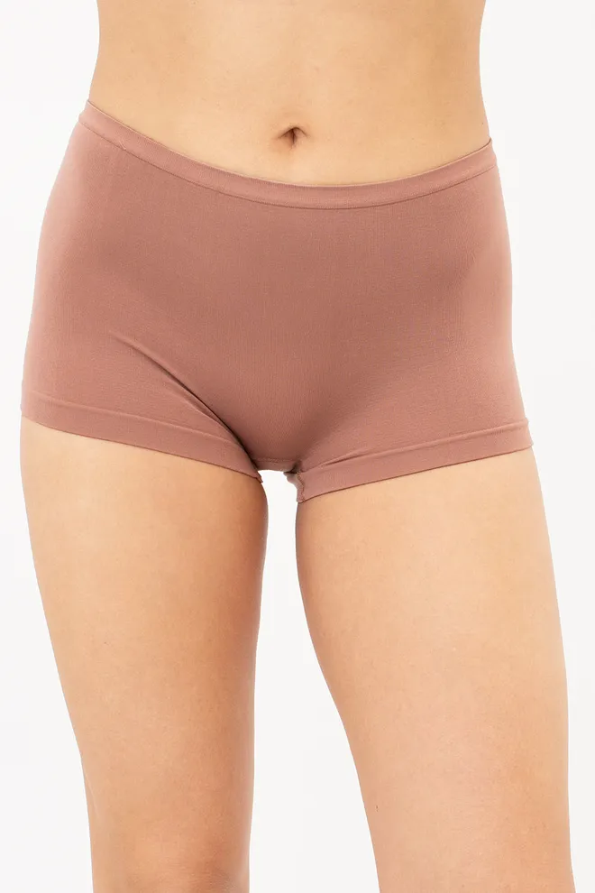Жіночі труси-шорти безшовні BOXER BRIEFS COLOR Giulia (mokko), коричневий