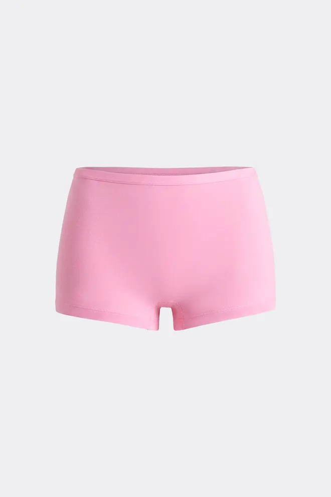 Женские трусы-шорты бесшовные BOXER BRIEFS COLOR Giulia (rosa pink), розовый