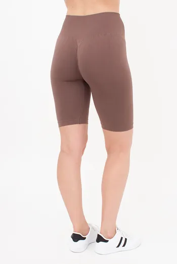 Женские велосипедки с пуш-ап эффектом бесшовные TRACKS SHAPE Giulia (deep taupe), коричневый