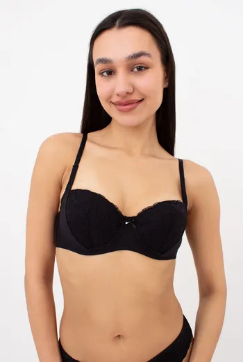 Бюстгальтер с формованными чашками Monica 1213/21 Giulia (black) черный Бюстгальтер с формованными чашками Monica 1213/21 Giulia (black) черный