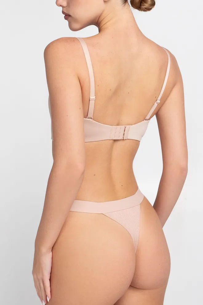 Бюстгальтер балконет L1523A Giulia (бежевый)
