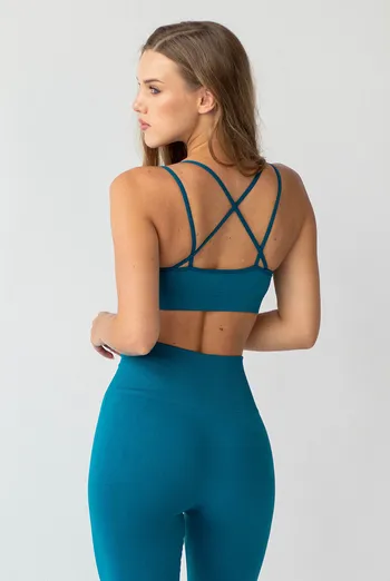 Бесшовный топ FLEX TOP ACTIVE Flexit (lyons blue), синий