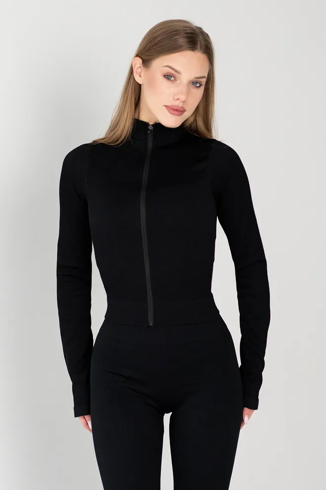 Лонгслив на молнии FLEX LONGSLEEVE «Bare» Flexit (black), черный