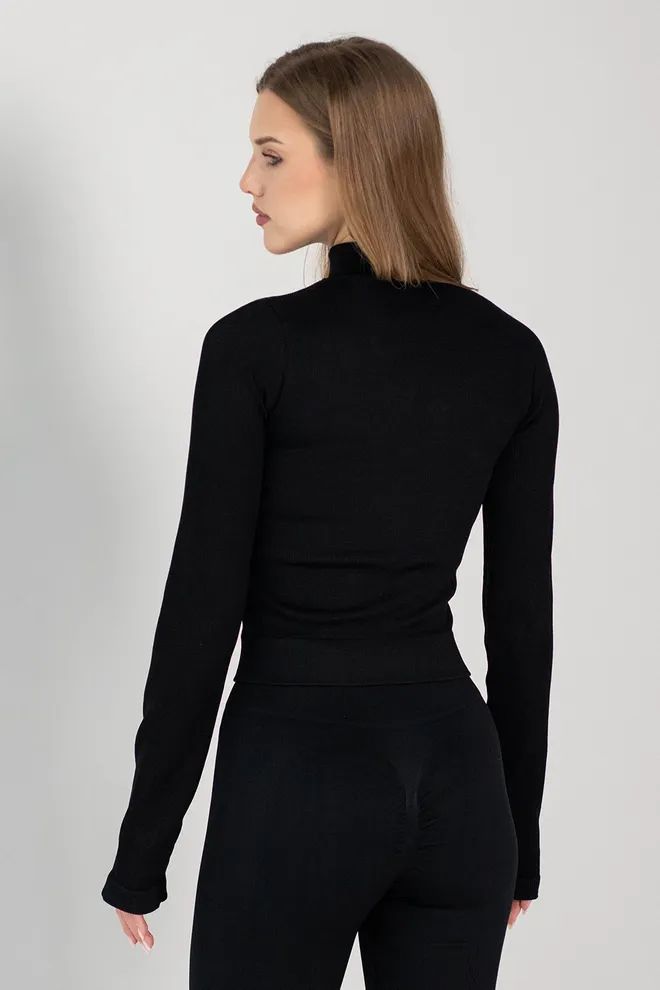 Лонгслив на молнии FLEX LONGSLEEVE «Bare» Flexit (black), черный