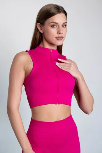 Топ-майка на молнии FLEX TOP «Turbo Zip» Flexit (baton rouge), розовый Топ-майка на молнии FLEX TOP «Turbo Zip» Flexit (baton rouge), розовый