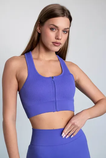 Топ-борцовка на молнии FLEX TOP «Zip-Up Active» Flexit (cobalt blue), синий