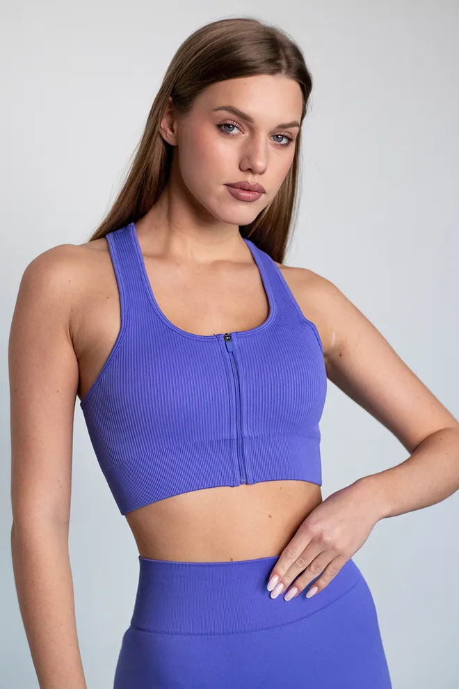 Топ-борцовка на молнии FLEX TOP «Zip-Up Active» Flexit (cobalt blue), синий