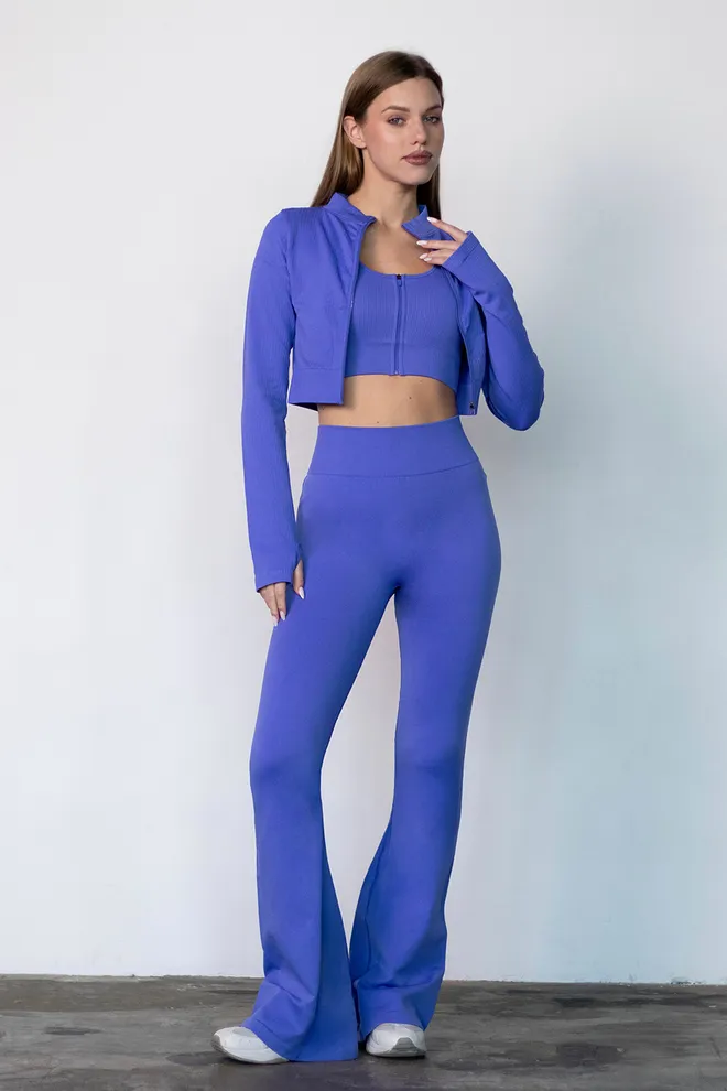 Топ-борцовка на молнии FLEX TOP «Zip-Up Active» Flexit (cobalt blue), синий