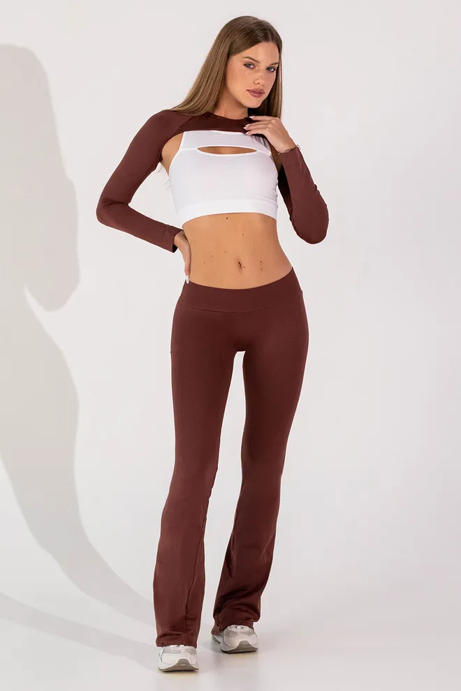 Бесшовные леггинсы клеш FLEXING LEGGINGS JIVE Flexit (hot chocolate), коричневый