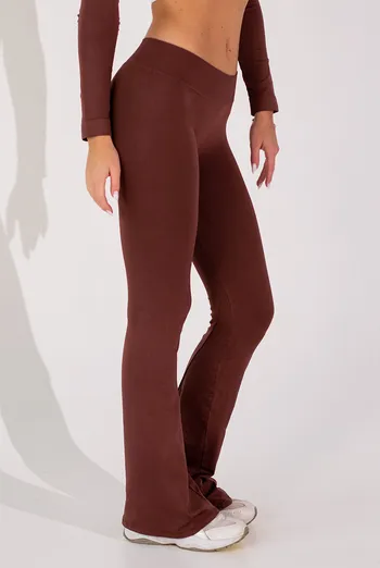 Бесшовные леггинсы клеш FLEXING LEGGINGS JIVE Flexit (hot chocolate), коричневый Бесшовные леггинсы клеш FLEXING LEGGINGS JIVE Flexit (hot chocolate), коричневый