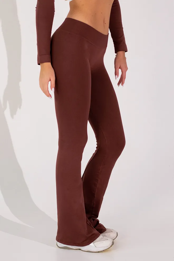 Бесшовные леггинсы клеш FLEXING LEGGINGS JIVE Flexit (hot chocolate), коричневый