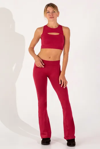 Бесшовные леггинсы клеш FLEXING LEGGINGS JIVE Flexit (winterberry), красный Бесшовные леггинсы клеш FLEXING LEGGINGS JIVE Flexit (winterberry), красный