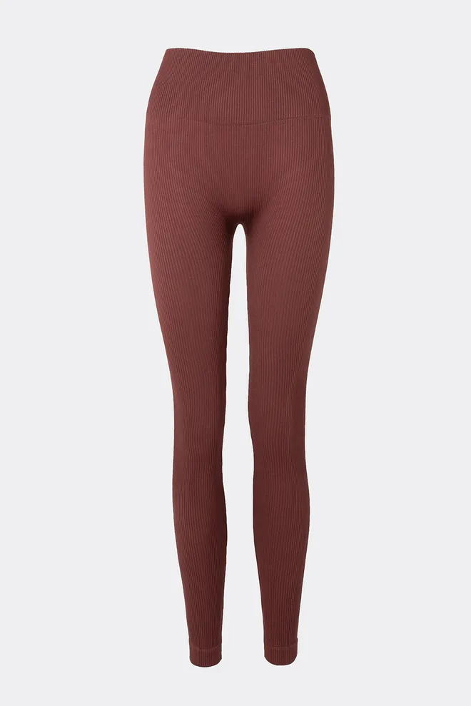 Леггинсы в рубчик FLEXING LEGGINGS POWER Flexit (hot chocolate), коричневый