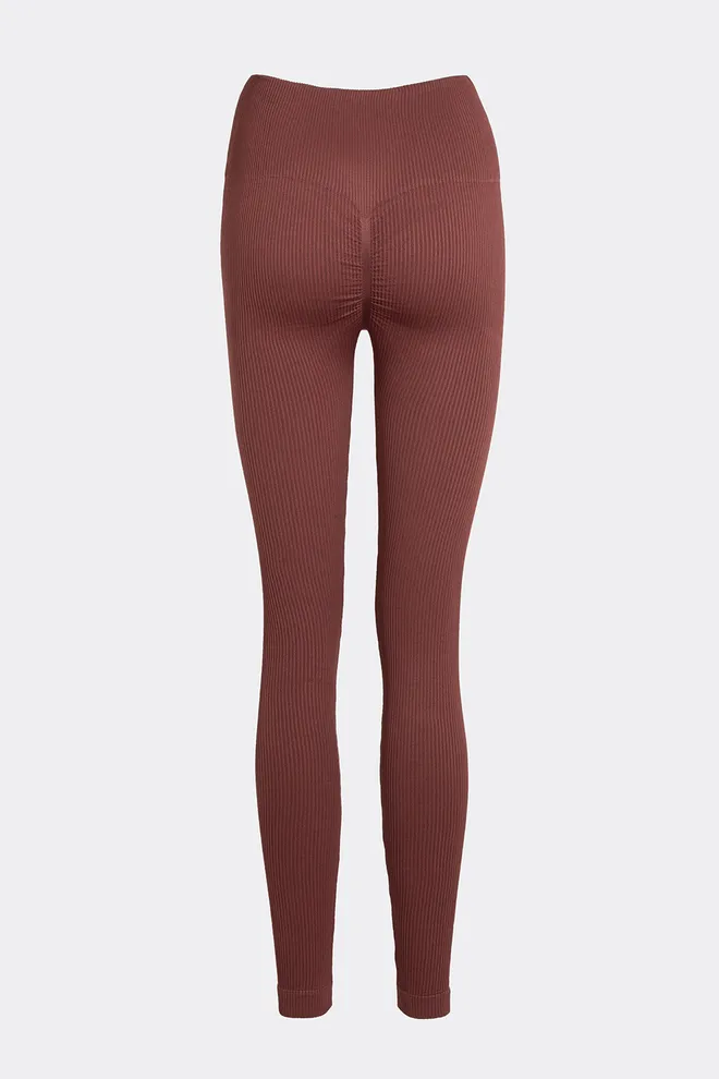 Леггинсы в рубчик FLEXING LEGGINGS POWER Flexit (hot chocolate), коричневый
