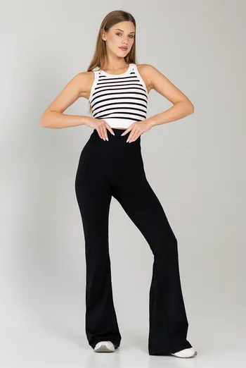 Леггинсы клеш FLEXING LEGGINS «Faboluose» Flexit (black), черный