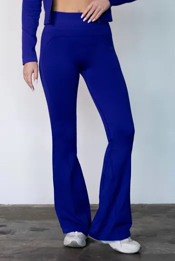 Леггинсы клеш с push-up эффектом FLEXING LEGGINS «Sculpt Flare» Flexit (navy blue), синий