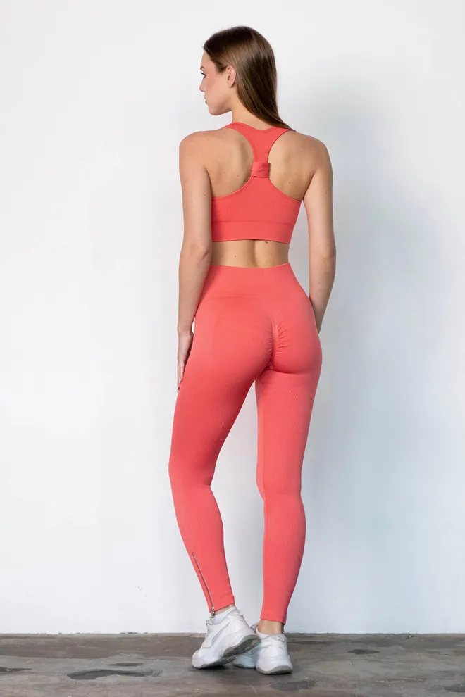 Леггинсы с молниями FLEXING LEGGINS «Urban Chic» Flexit (coral), оранжевый