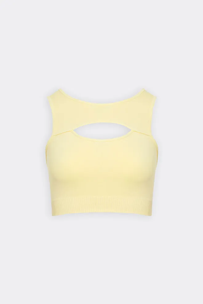 Майка с вырезом FLEX TOP ENERGY Flexit (lemon grass), желтый