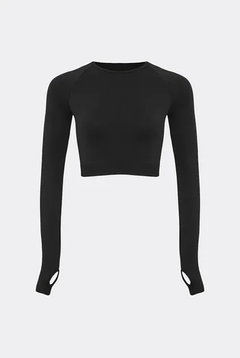 Укороченный лонгслив FLEX ACTIVE Flexit (black), черный Укороченный лонгслив FLEX ACTIVE Flexit (black), черный