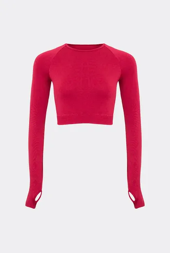 Укороченный лонгслив FLEX ACTIVE Flexit (winterberry), красный Укороченный лонгслив FLEX ACTIVE Flexit (winterberry), красный