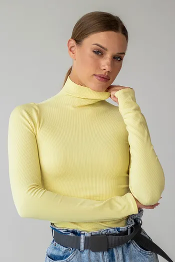 Водолазка в рубчик FLEX POWER Flexit (lemon grass), желтый