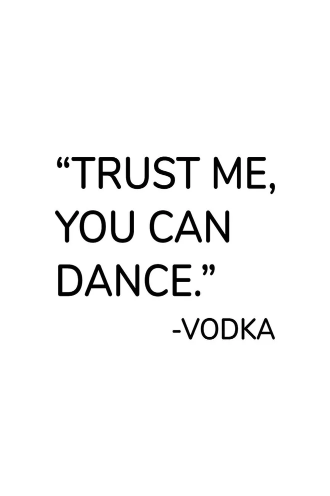 Футболка з принтом «Trust me, you can dance» T-SHIRT MEN UNIQUE PRINT 4601/010 white M00041, білий