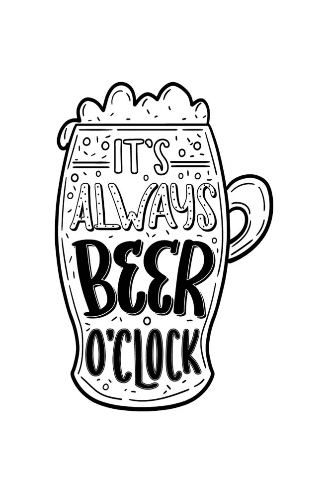 Футболка з принтом "Beer" T-SHIRT MEN UNIQUE PRINT 4601/010 white M00045, білий