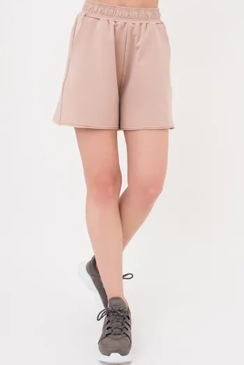 Женские шорты с необработанным краем STREET STYLE 4204/180 Giulia (dark beige), бежевый