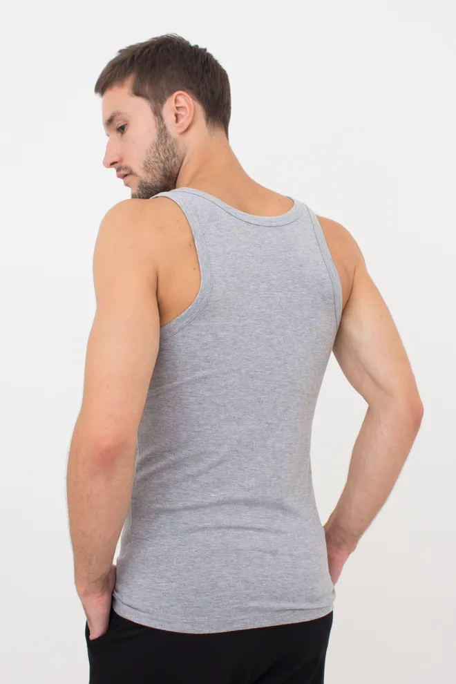 Майка мужская хлопковая 30801/60 Giulia (grey melange), серый