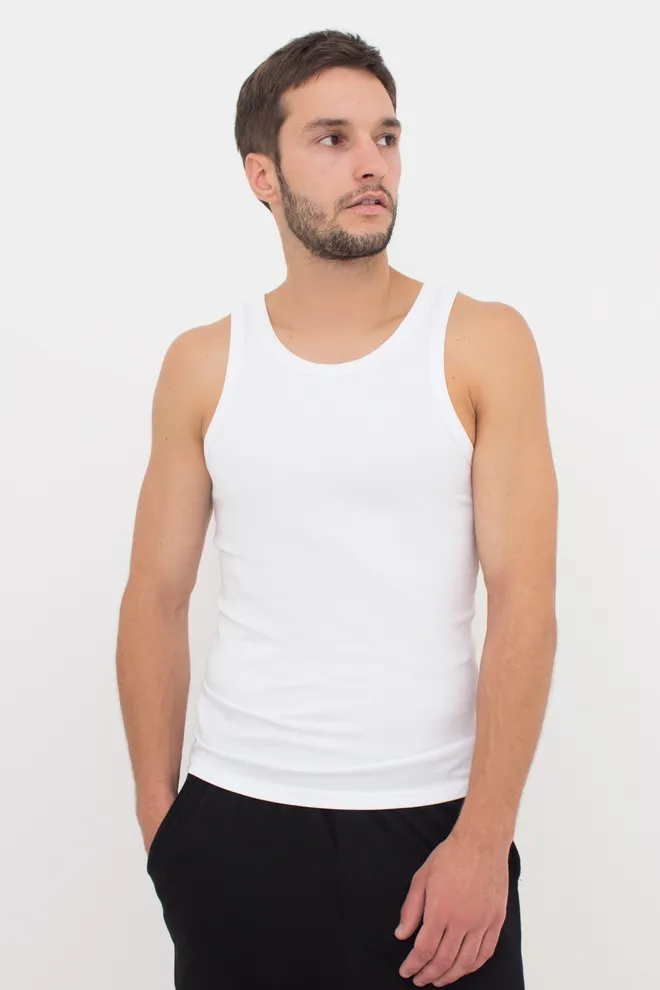 Майка мужская хлопковая  30801/60 Giulia (white), белый