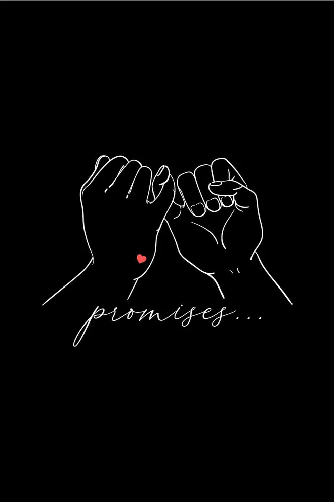 Футболка с надписью "Promises" T-SHIRT MEN UNIQUE PRINT 4601/010, black M00024 (черный)