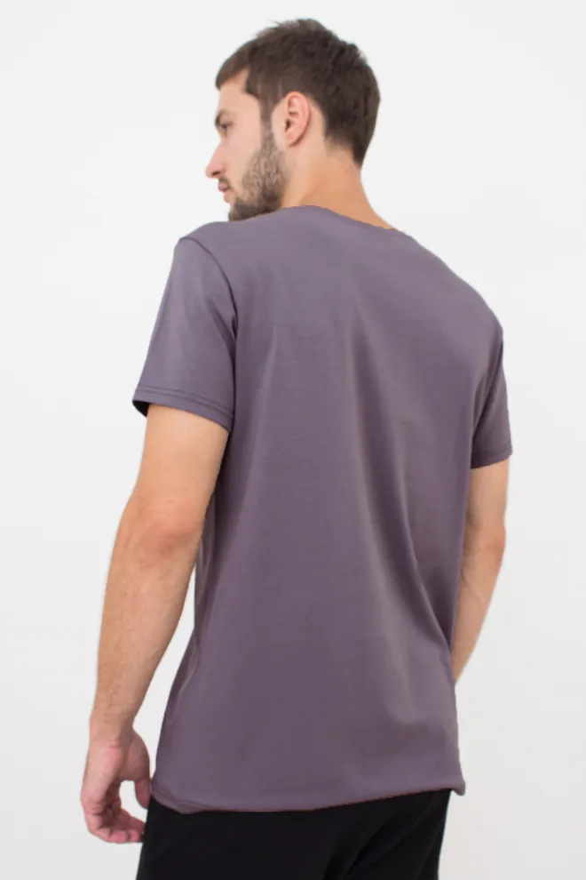 Футболка мужская T-SHIRT CLASSIC MEN 4601/010 Giulia (muted mauve), фиолетовый