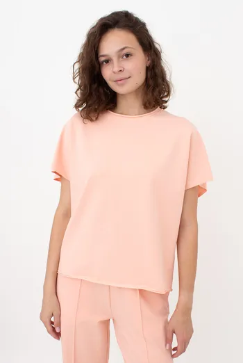 Женская футболка-кимоно из хлопка STREET STYLE 4814/180 Giulia (peach pink), розовый