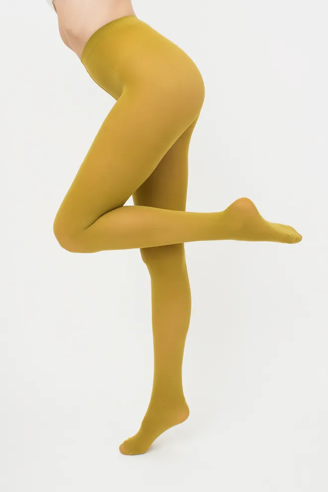 Цветные колготки из микрофибры Blues 70 den Giulia (olive)