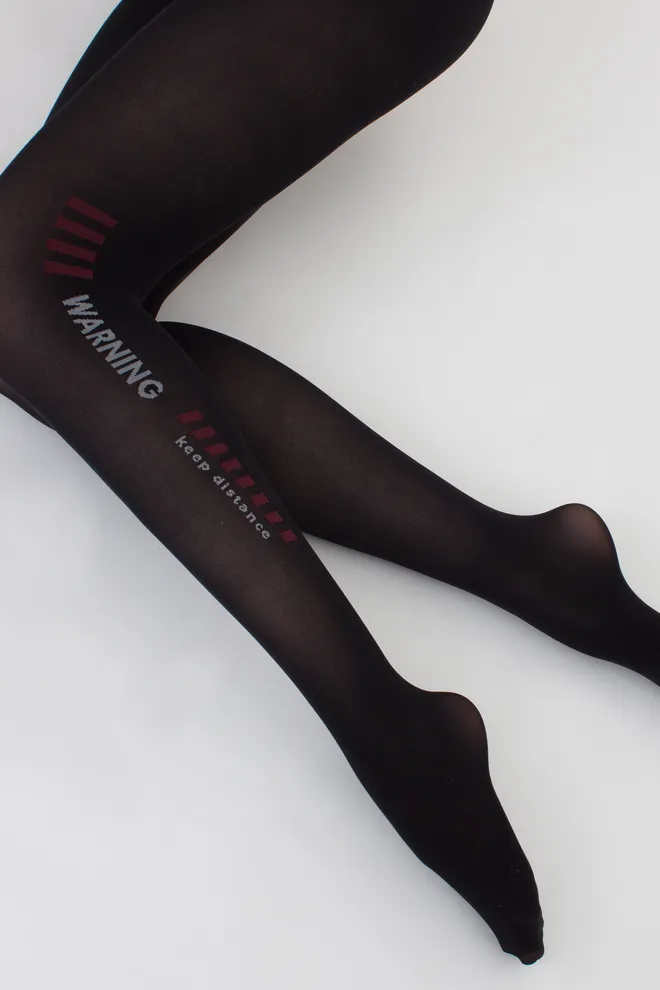 Колготки с надписью Splash 70 den model 4 (nero), черный
