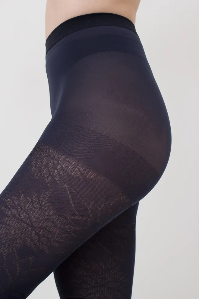 Колготки с рисунком Stem 60 den model 1 Giulia (blueberry), синий