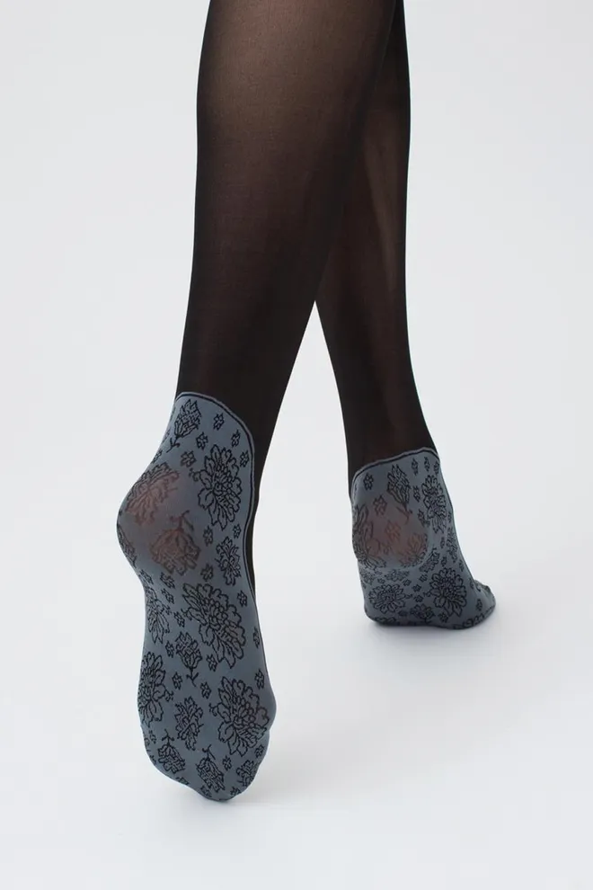 Колготки с рисунком Sapphire 40 den Giulia (nero/stormy weather)