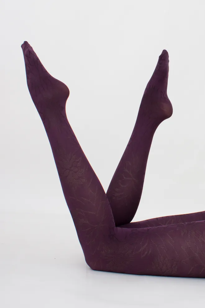 Колготки с рисунком Stem 60 den model 1 Giulia (blackberry wine), фиолетовый