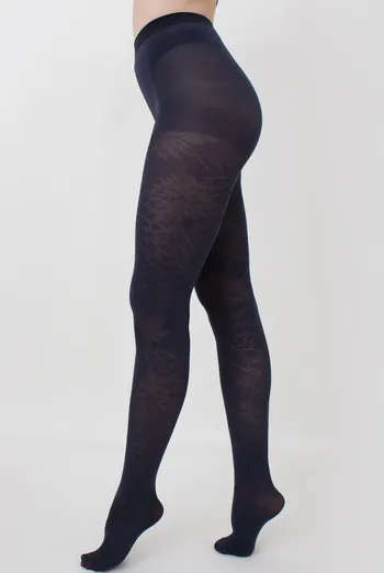 Колготки с рисунком Stem 60 den model 1 Giulia (blueberry), синий Колготки с рисунком Stem 60 den model 1 Giulia (blueberry), синий