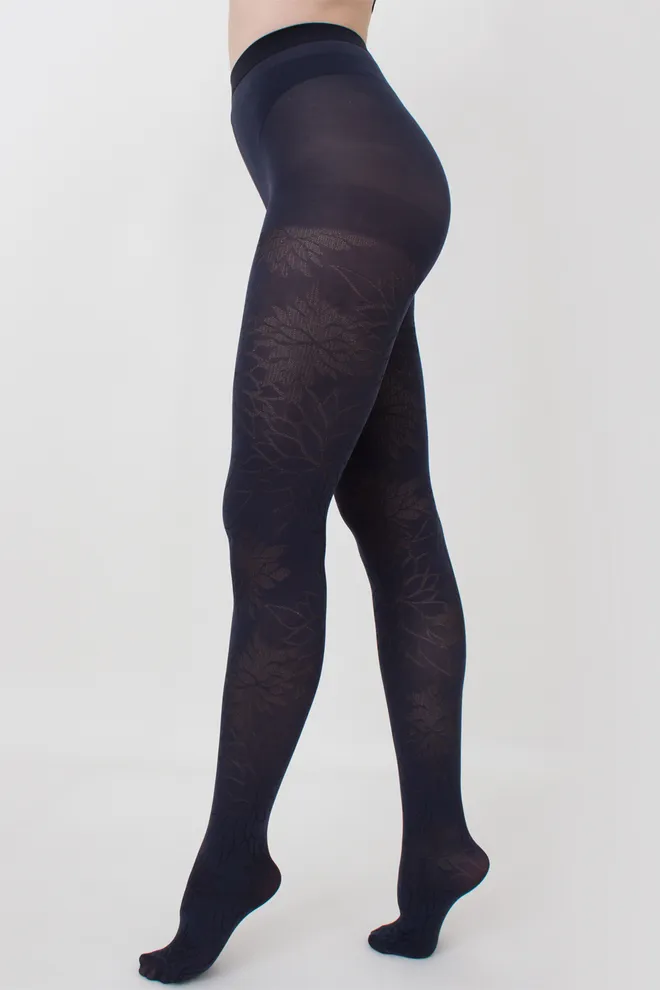 Колготки с рисунком Stem 60 den model 1 Giulia (blueberry), синий