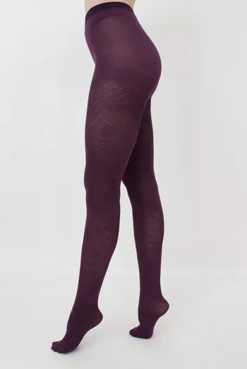 Колготки с рисунком Stem 60 den model 1 Giulia (blackberry wine), фиолетовый