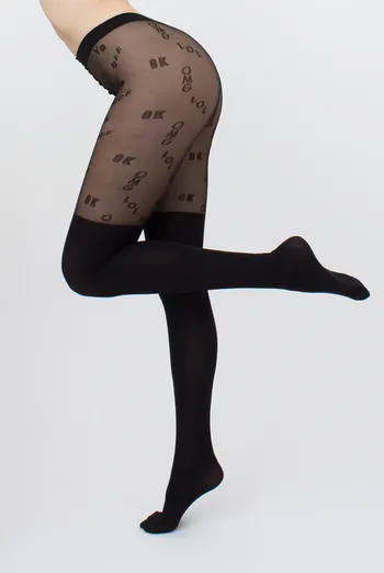 Колготки с имитацией чулок Trend up 60 den model 1 Giulia (nero)