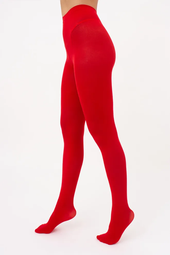 Цветные колготки из микрофибры Blues 70 den Giulia (aurora red)