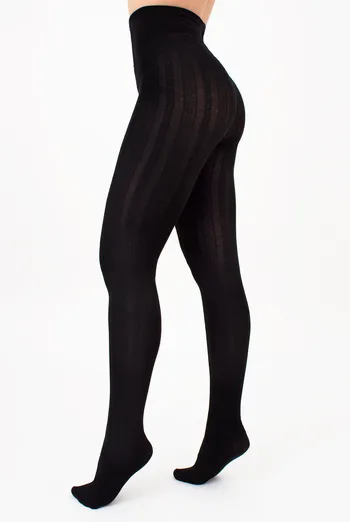 Колготки теплые с узором CABLE 150 (2) Giulia (black), черный Колготки теплые с узором CABLE 150 (2) Giulia (black), черный