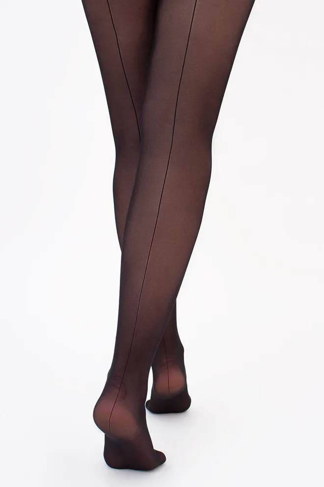 Колготки со швом CHIC BIKINI 20 Giulia (nero), черный