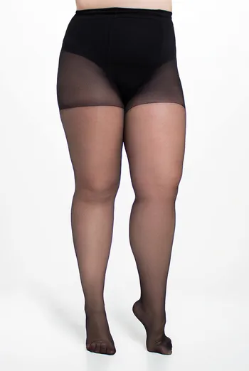 Классические колготки больших размеров MOLLY 20 Giulia (nero), черный