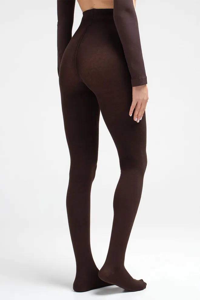 Хлопковые колготки ELITE COTTON 350 Giulia (chocolate), коричневый