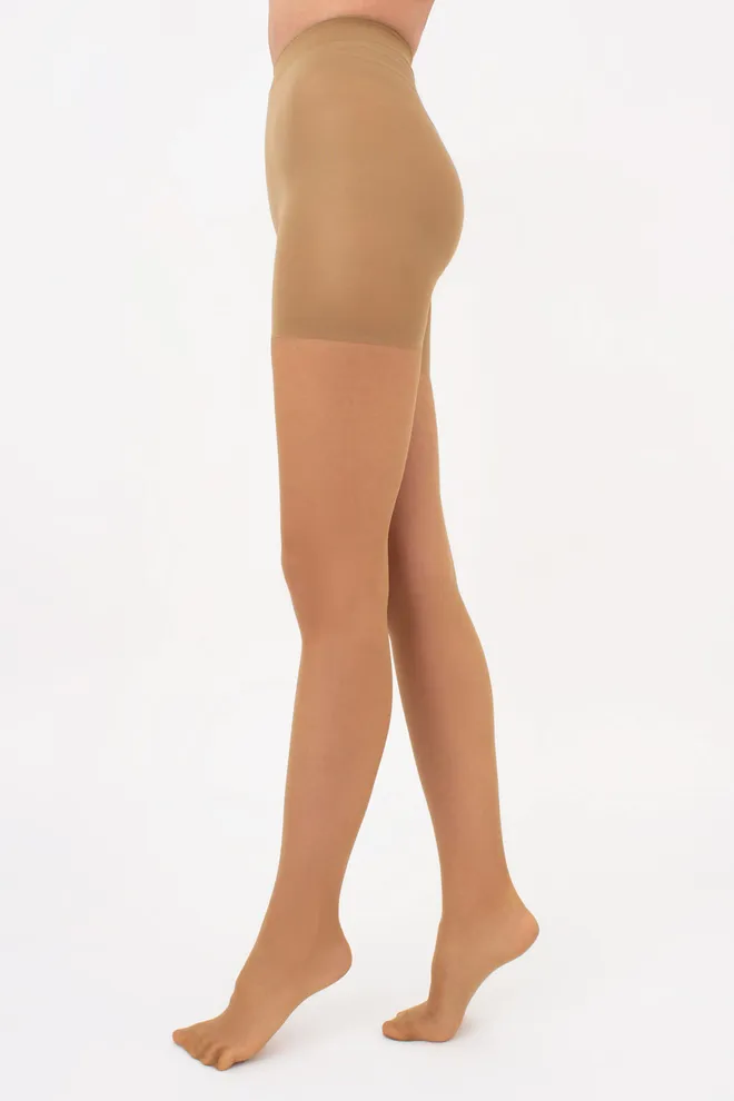 Женские классические корректирующие колготки Slim 20 den Giulia (visone), бежевый