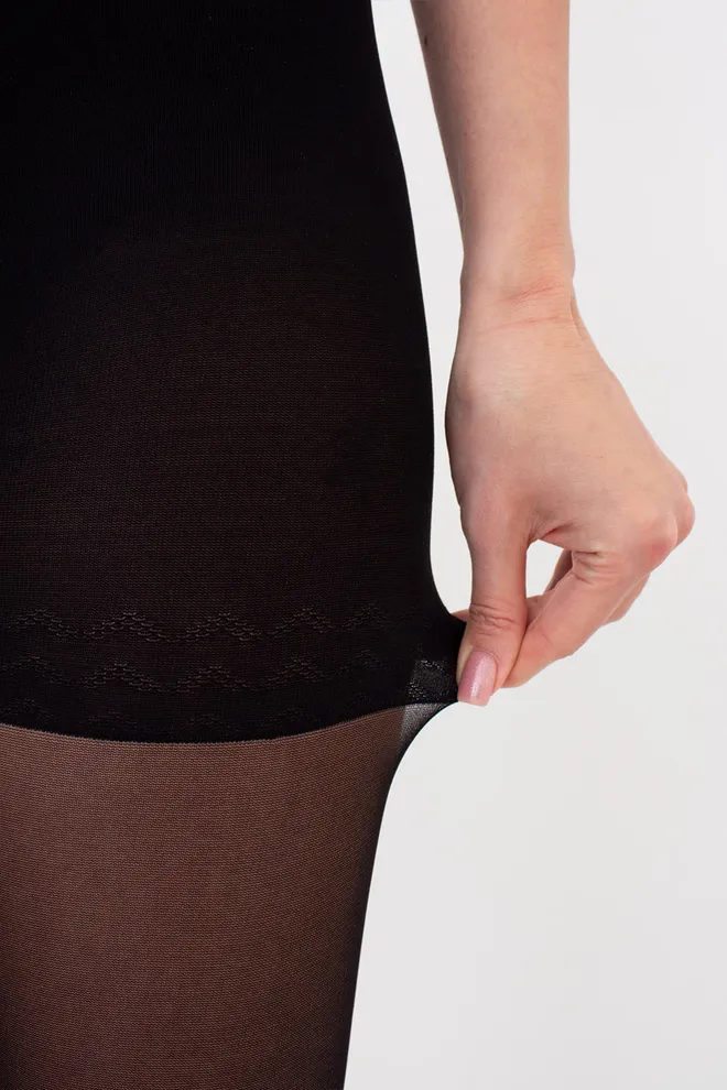 Классические корректирующие колготки Slim 40 den Giulia (nero), черный