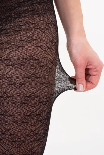 Колготки с ажурным рисунком TISSUE 20 (2) Giulia (nero), черный